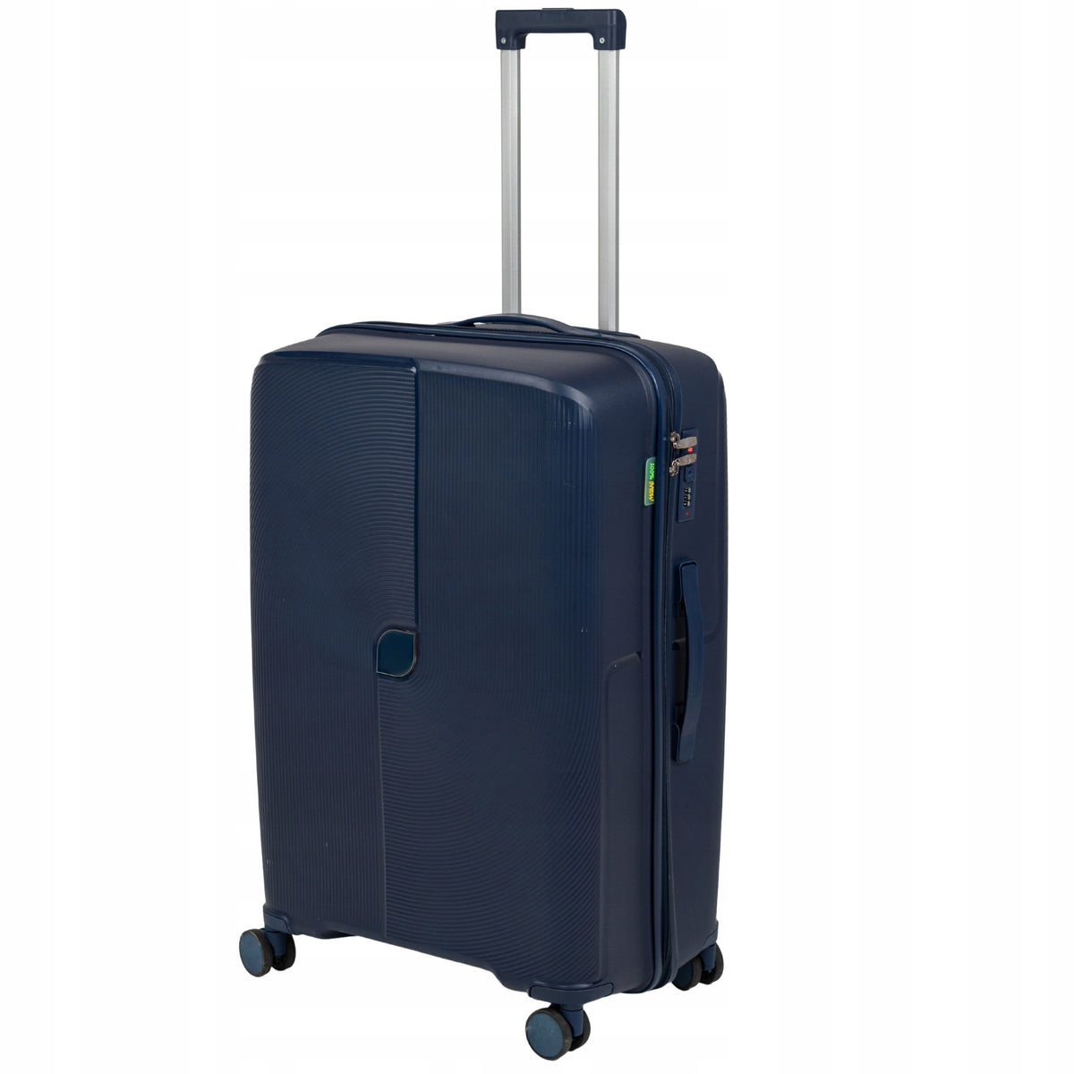 Walizka podróżna ciemnoniebieska duża na kółkach - lekka, wytrzymała i elegancka do samolotu Wowbag 7918 L dark blue