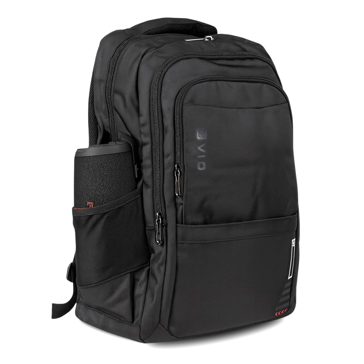 Youth School & College Backpack VIO | Fits 15.6 Laptop A4 | 3 Spacious Compartments | For School, College & University | Lightweight – Black