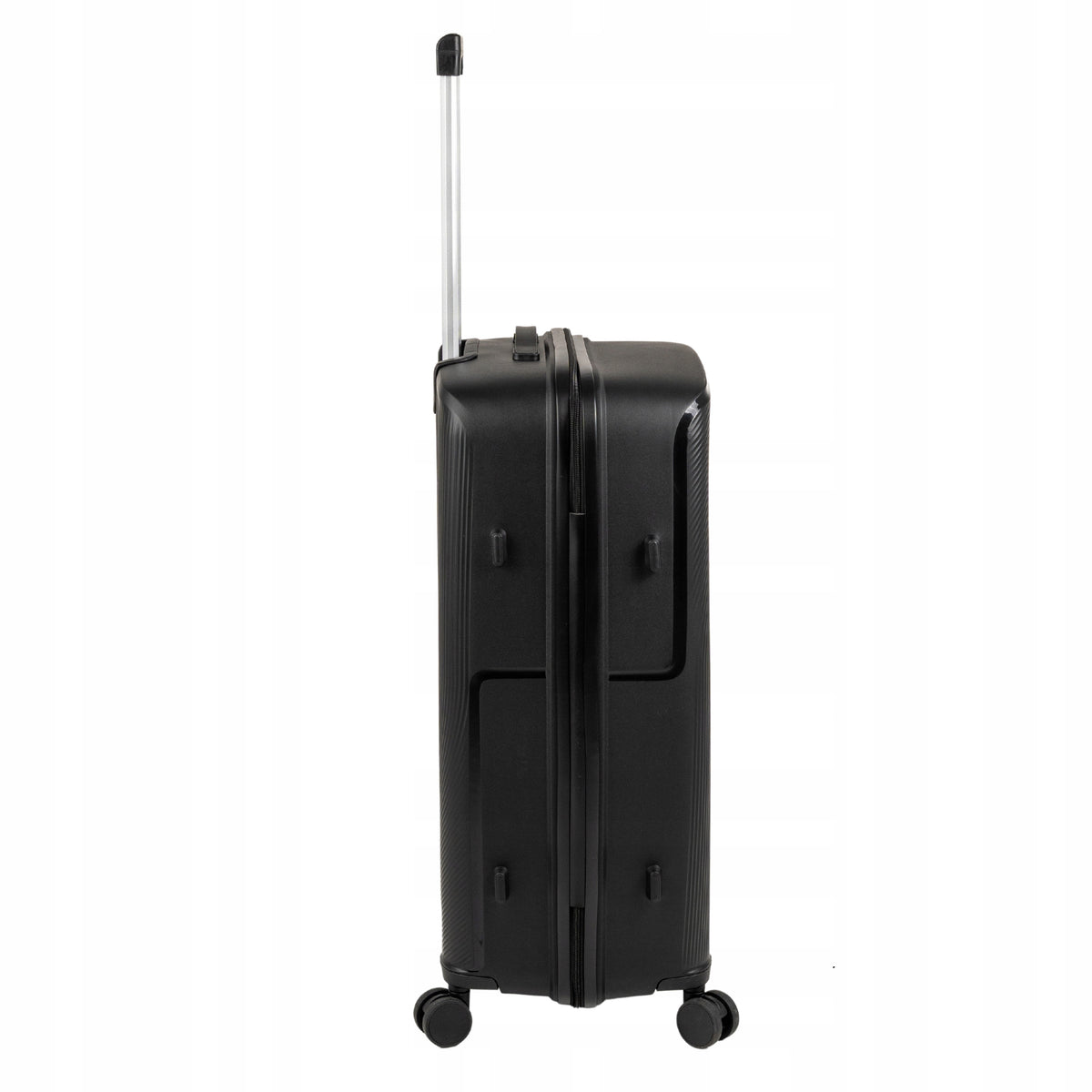 Walizka podróżna czarna duża na kółkach - elegancka, pojemna i trwała walizka do samolotu Wowbag 7918 L black