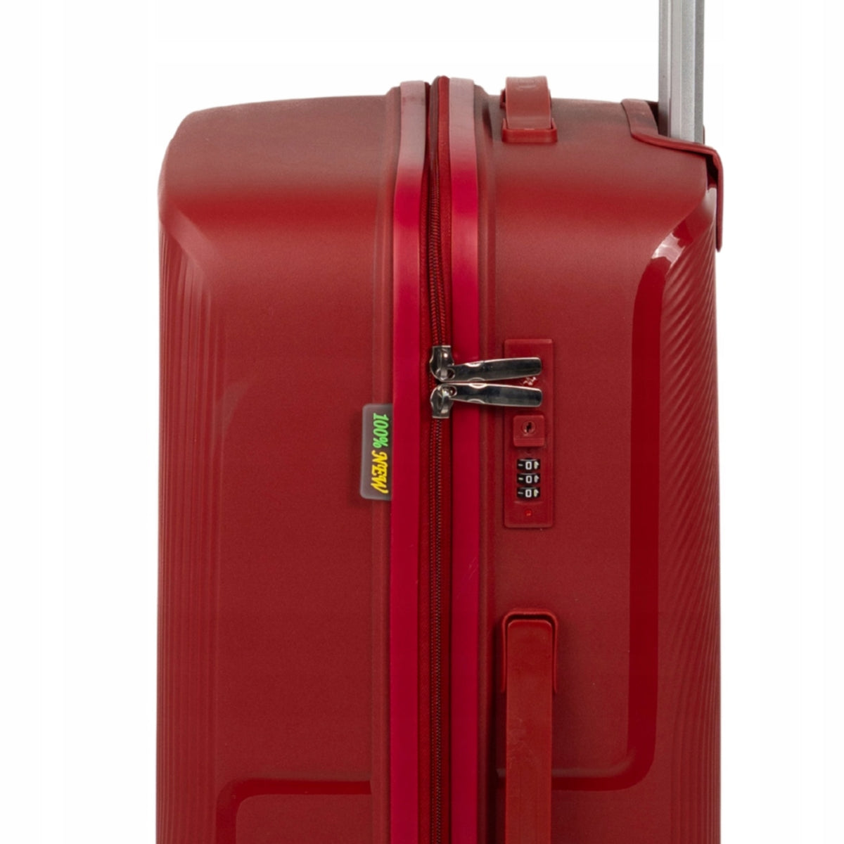 Walizka podróżna duża czerwona na kółkach - lekka, pojemna i elegancka walizka do samolotu Wowbag 7918 L red