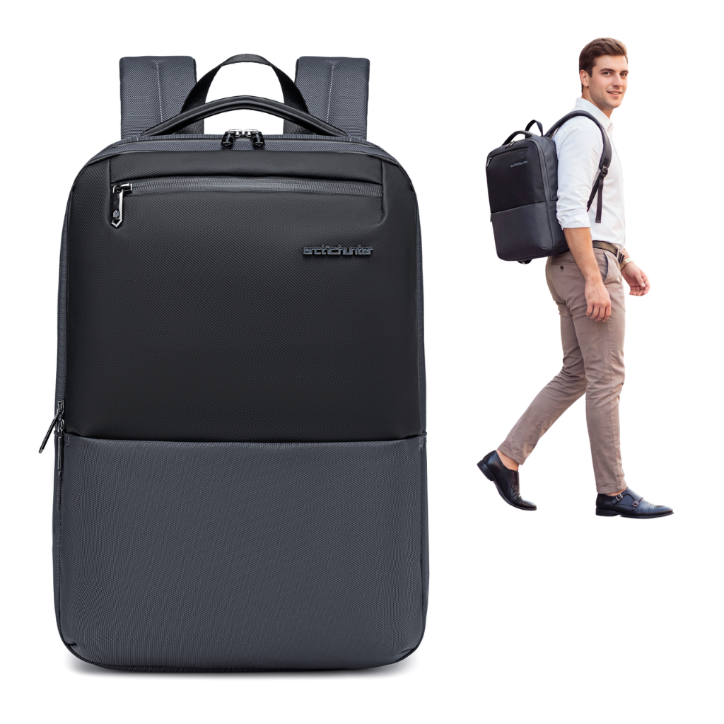 Smart Urban Backpack Arctic Hunter | Laptop 15.6" | Water-Resistant – Grey