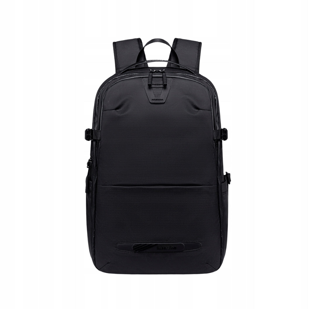 Czarny plecak fotograficzny, 21 l, na sprzęt foto, laptopa i tablet, wodoodporny, podróżny. SUPER FIVE FB721 Black.