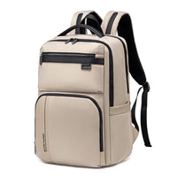 Funkcjonalny plecak do pracy i w podróż służbową Arctic Hunter | Laptop 15.6" | 17 Kieszeni – Beżowy