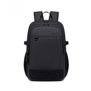 Black waterproof city backpack, 18 l, for a 15.6" laptop, for work, studies, and travel. SUPER FIVE FB696 Black