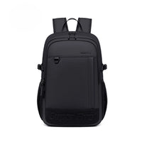 Black waterproof city backpack, 18 l, for a 15.6" laptop, for work, studies, and travel. SUPER FIVE FB696 Black