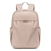 Women's backpack light beige elegant fashionable waterproof for MacBook Air Ipad