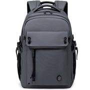 Gray youth city backpack, laptop-sized, 25L, perfect for college, university, and work. Arctic Hunter B00531 Gray.