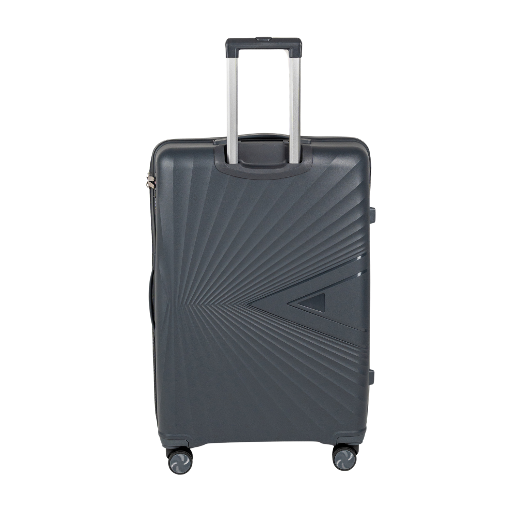 Walizki podróżne ciemnoszare komplet 3 szt. elegancki i trwały zestaw na kółkach Wowbag 7905 dark grey