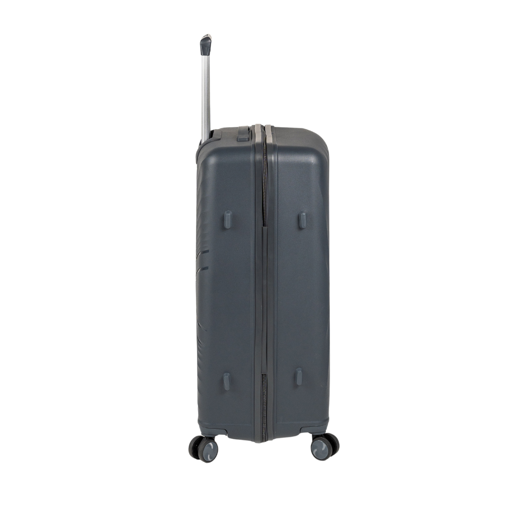 Walizki podróżne ciemnoszare komplet 3 szt. elegancki i trwały zestaw na kółkach Wowbag 7905 dark grey