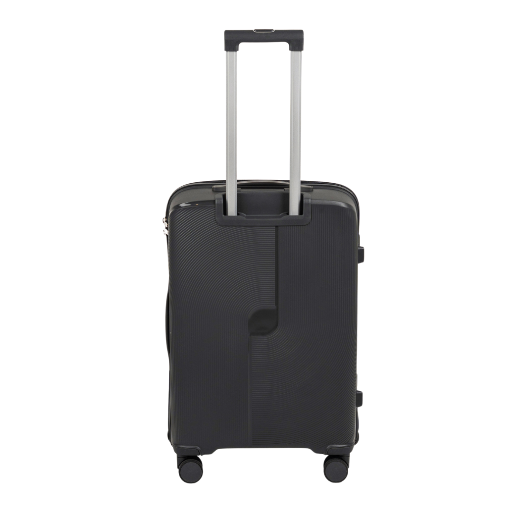 Zestaw walizek podróżnych czarnych 3 szt. komplet walizek polipropylenowych na kółkach Wowbag 7918Black