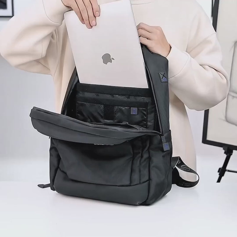Men's Work and Study Backpack Arctic Hunter B00478 Grey - product video 2